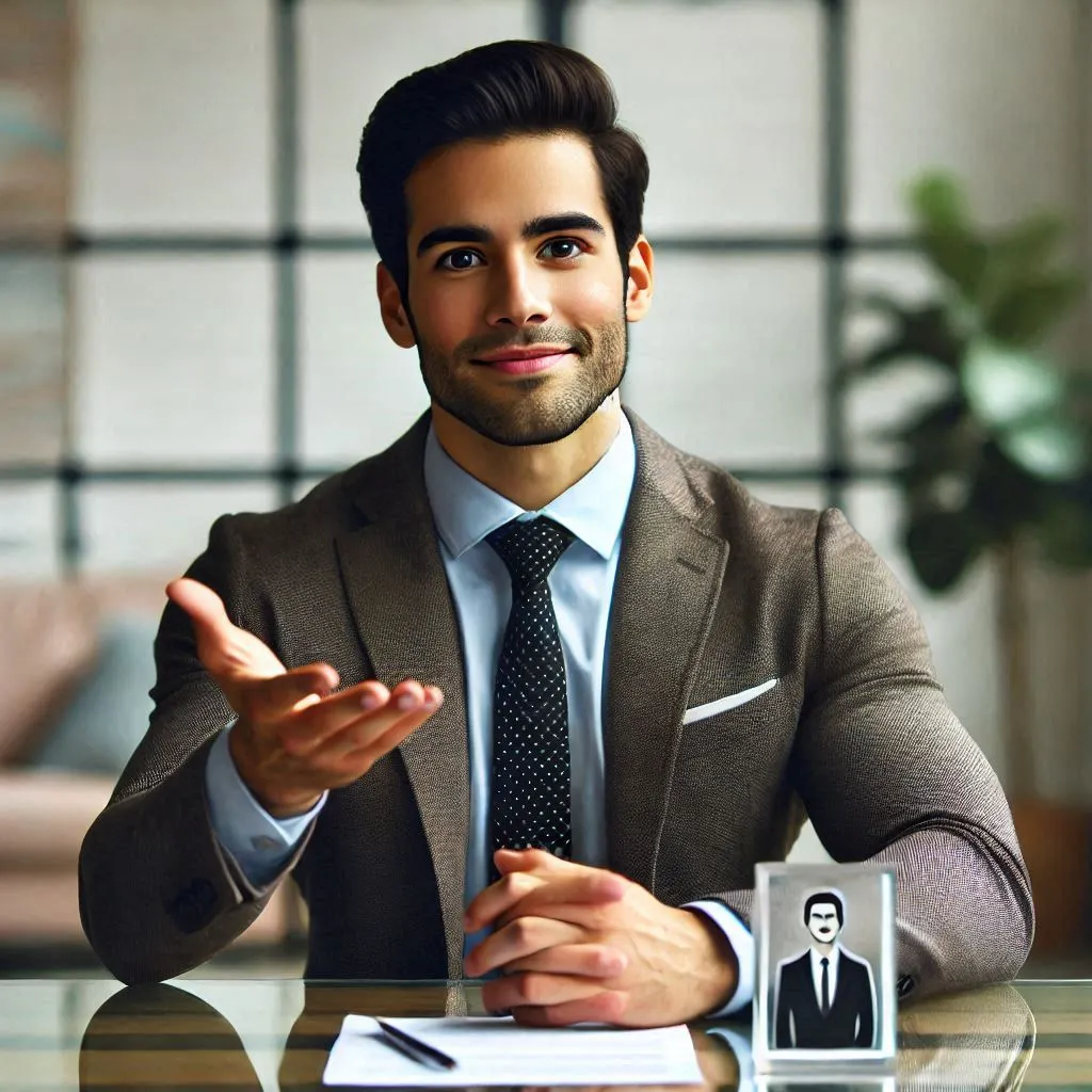 Confident candidate answering precisely and with motivation