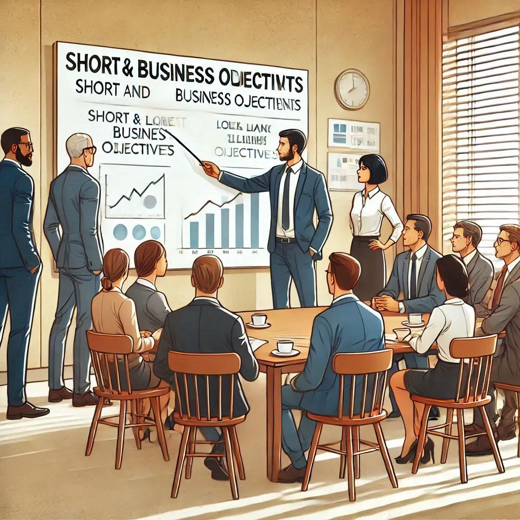 Candidate explaining their short and long-term goals with clarity and professionalism