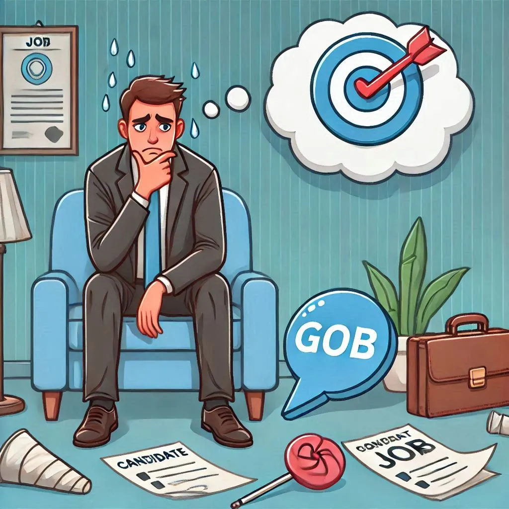 A candidate reflecting on their goals after a setback