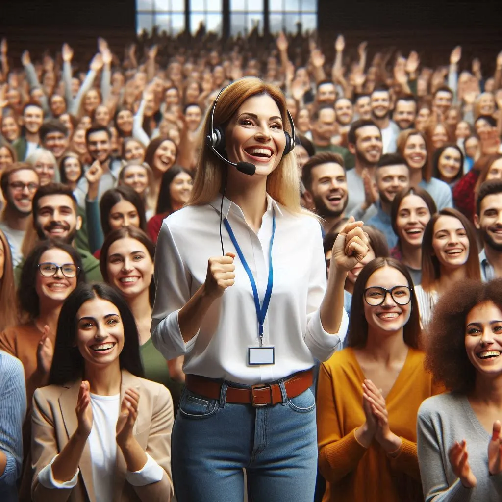 Enthusiastic candidate explaining what motivates them in the role during a job interview