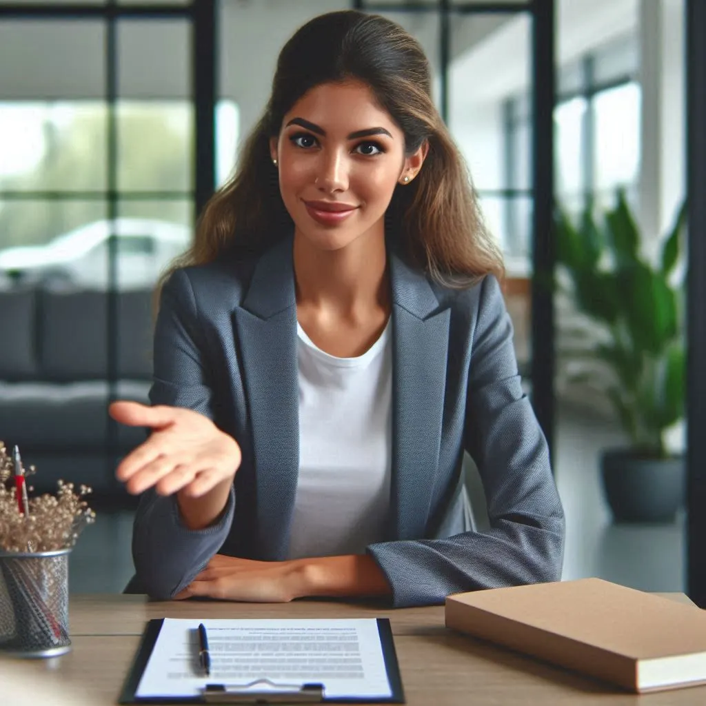 Candidate answering confidently and clearly