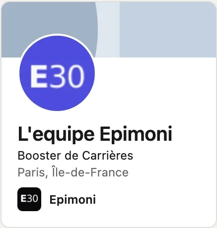 La tarjeta de perfil de LinkedIn, con el banner, la foto, el nombre, el titular y la ubicación
