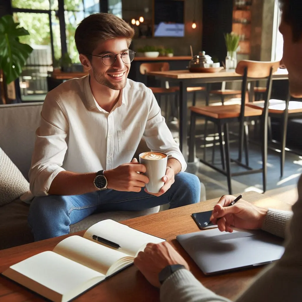 Profesional explicando su trayectoria con claridad