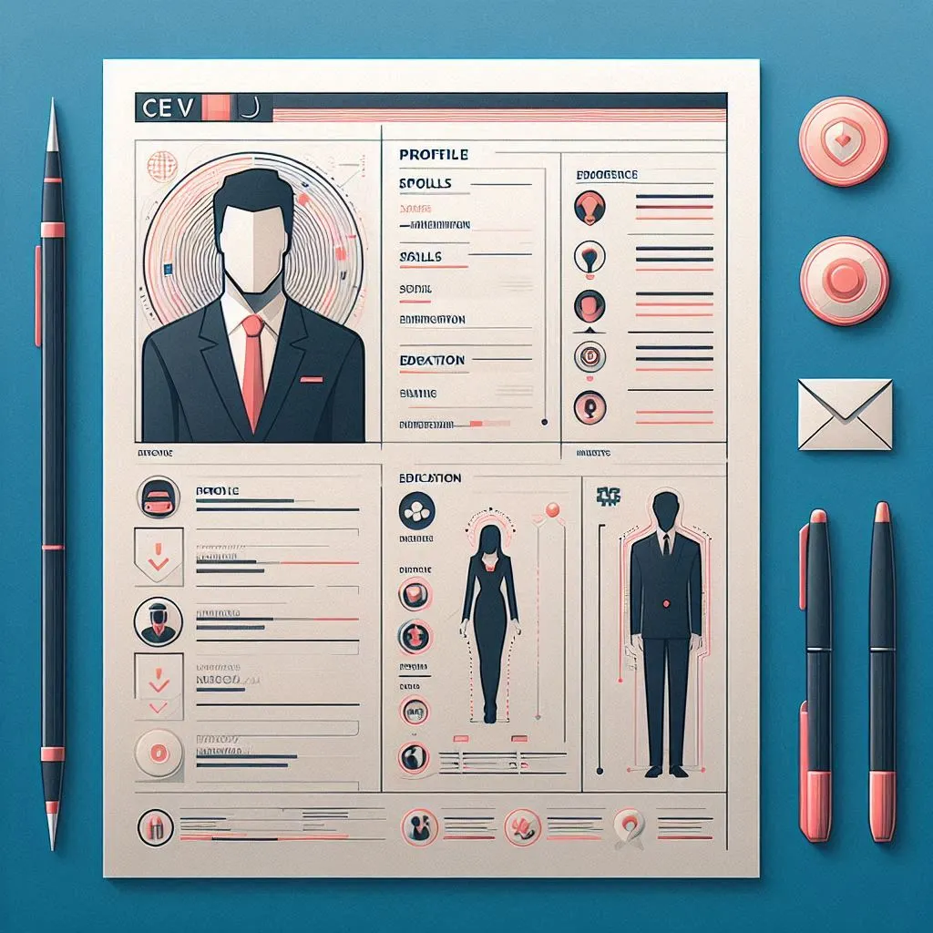 Minimalistyczne CV czekające na odpowiedź rekrutera